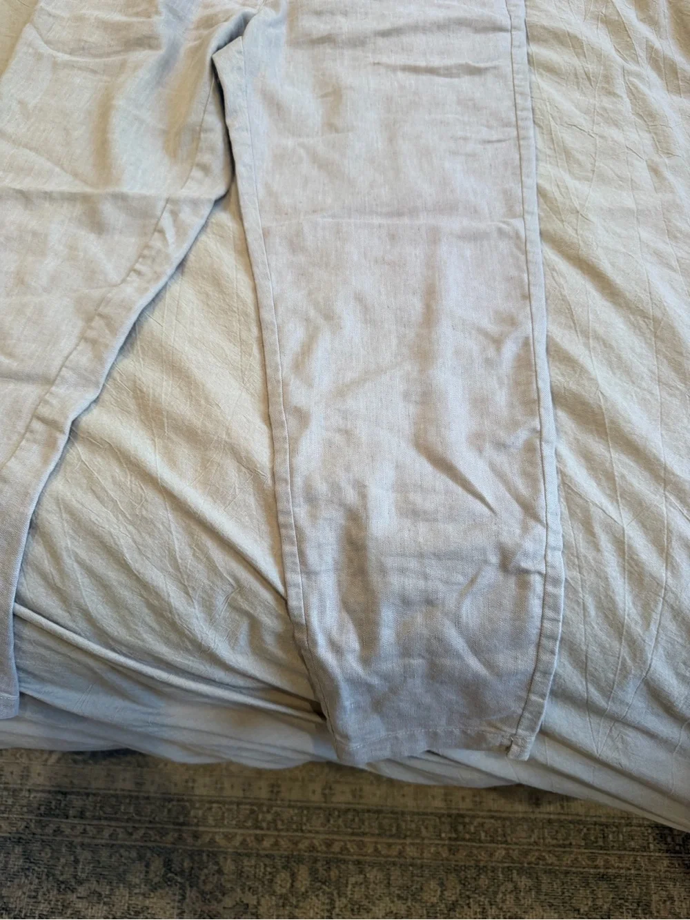 Men's Linen-Blend Chinos in Taupe by Boston Proper